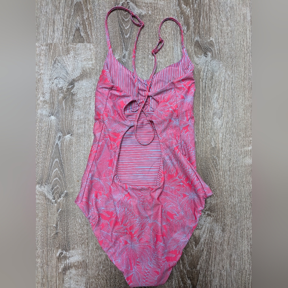 Prana Pink and Blue One Piece Swimsuit - Picture 9 of 15